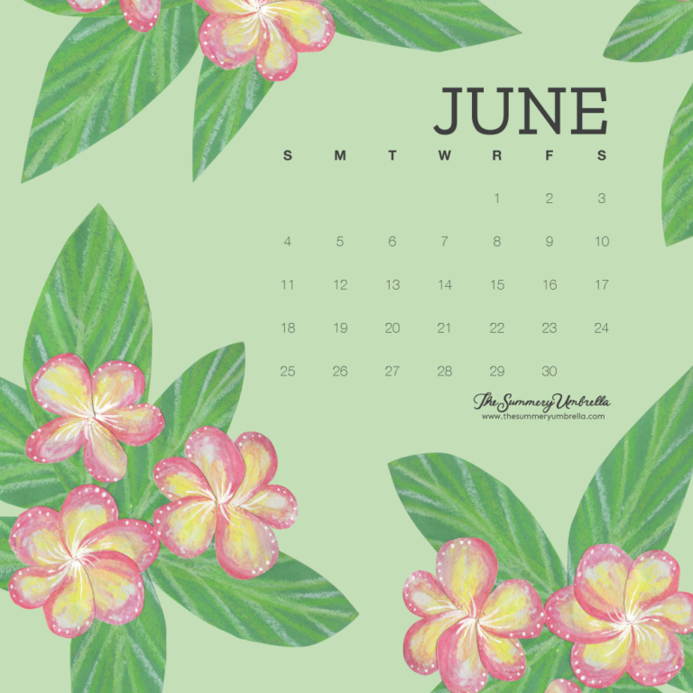 A Free June Calendar to Brighten Up Your Day