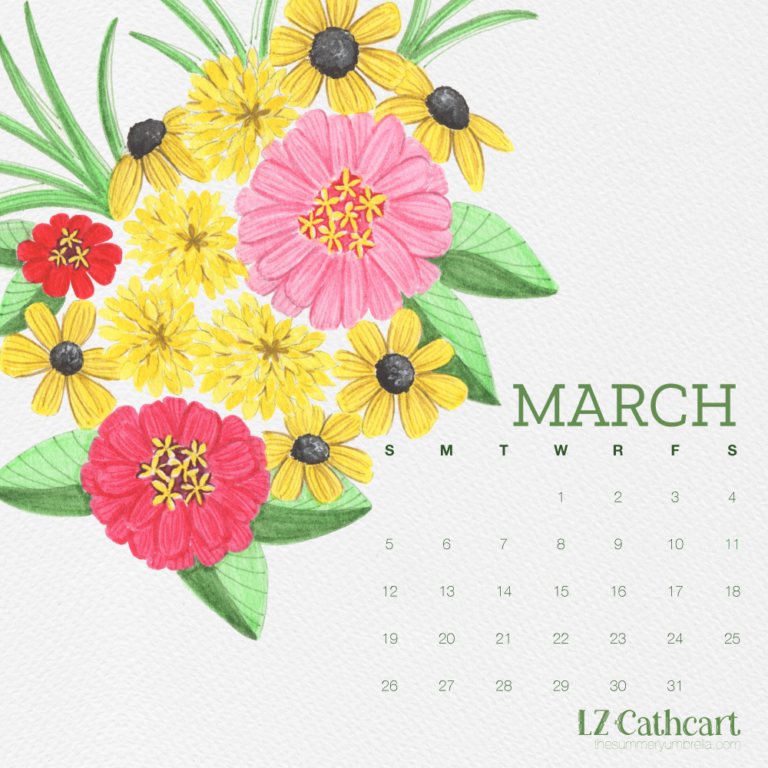 Stay On Track with Our Free March Calendar for Desktop and Smartphone