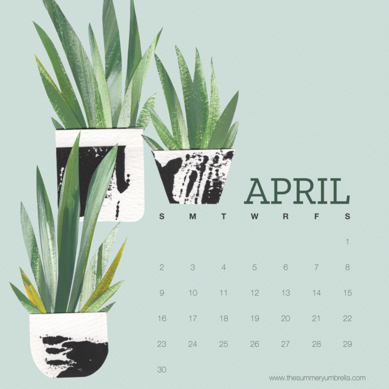 April is Here! Download Your Free April Calendar for Smartphone and Desktop