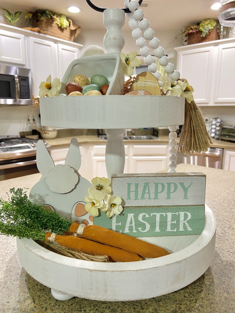 Easter Tiered Tray Ideas with the Help of Tiered Tray Decor Box