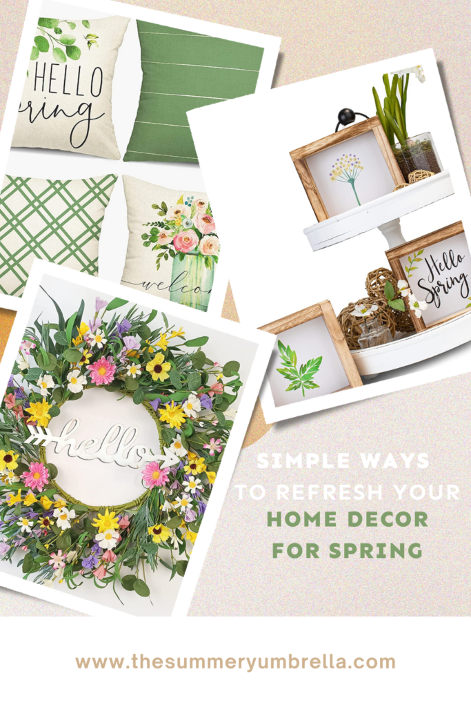 Bring the warmth of spring into your home with these easy decor updates. Refresh you home and get inspired now! #SpringHomeDecor #HomeRefresh #SimpleDecorating