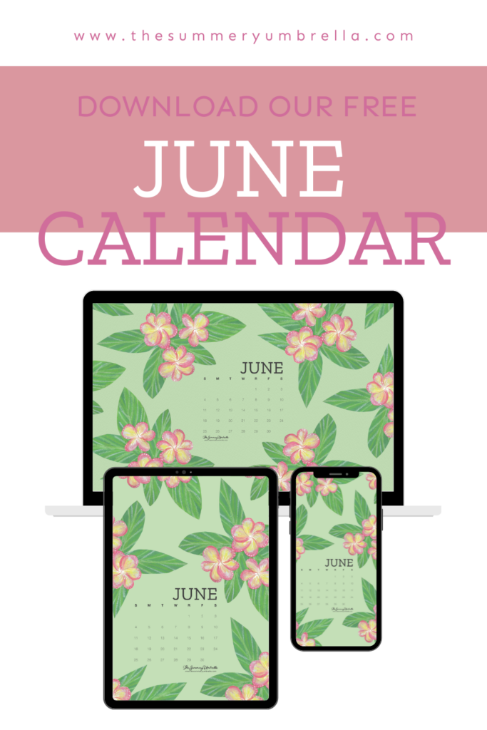 A Free June Calendar to Brighten Up Your Day