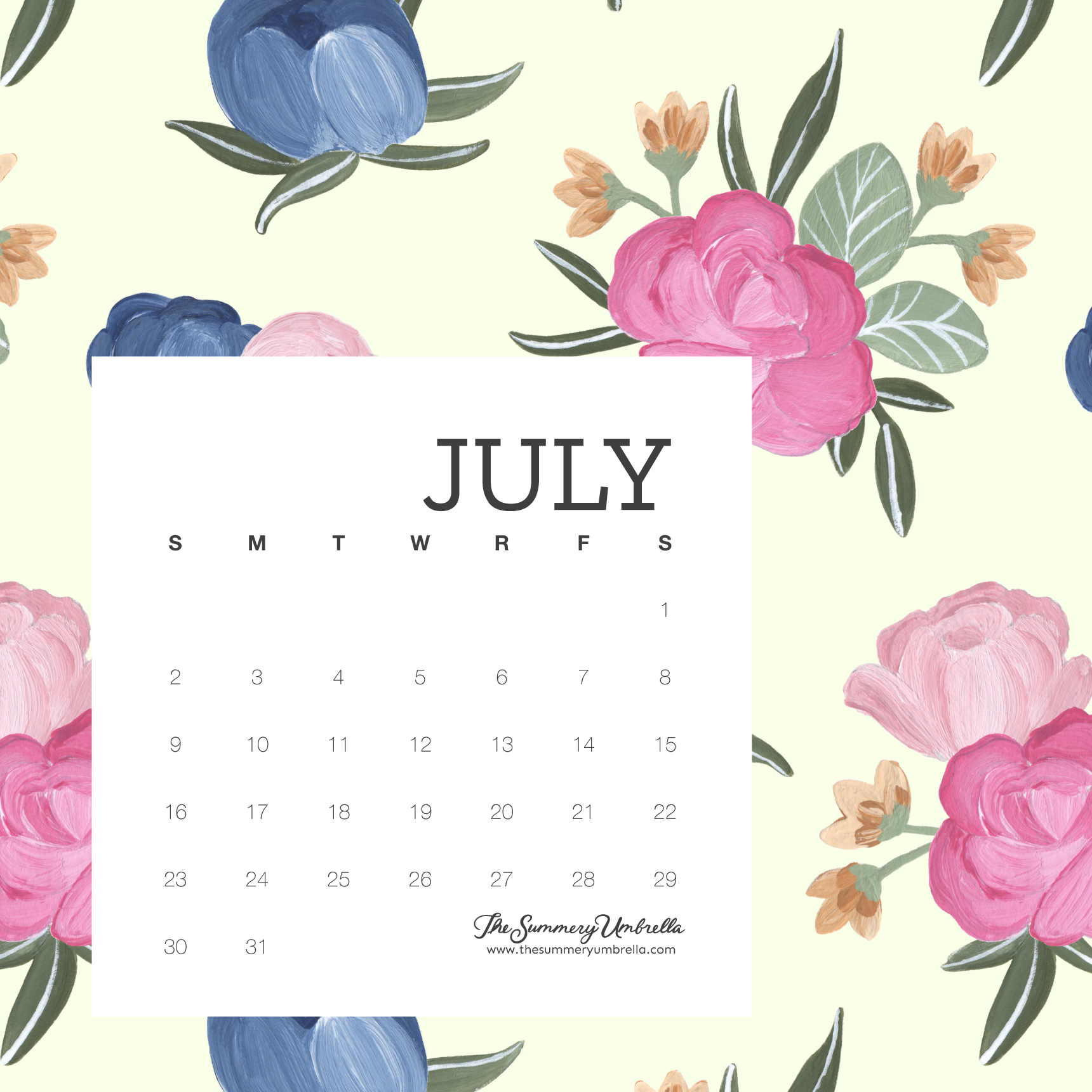 July Calendar Download: Stay On Top of Your Schedule