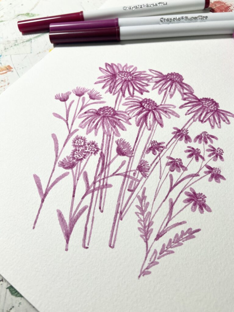 Purple Flower Printable download