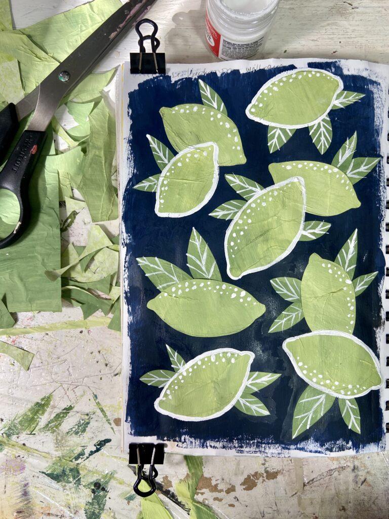 lime paper art