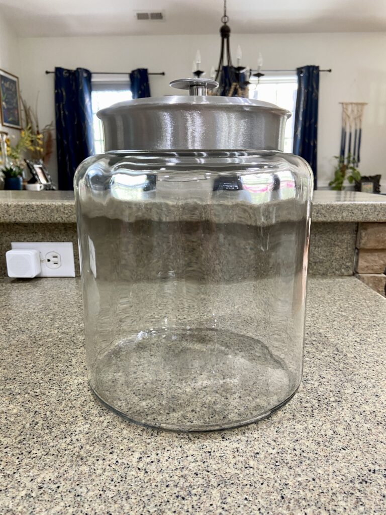 large glass jar