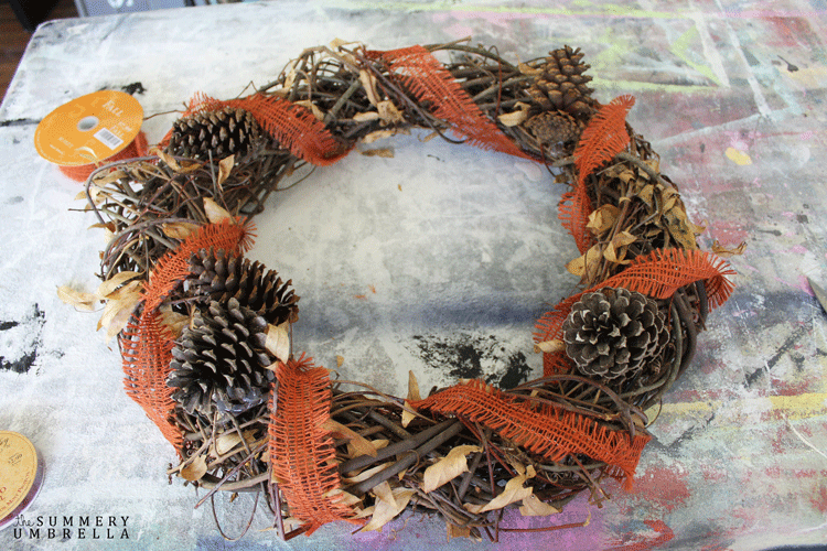 rustic fall wreath