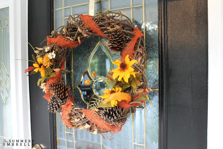 fall flower wreath