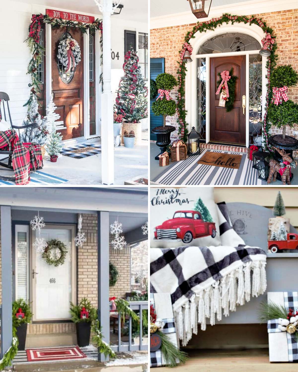 23 Swoon-Worthy Christmas Porch Decorations To Inspire