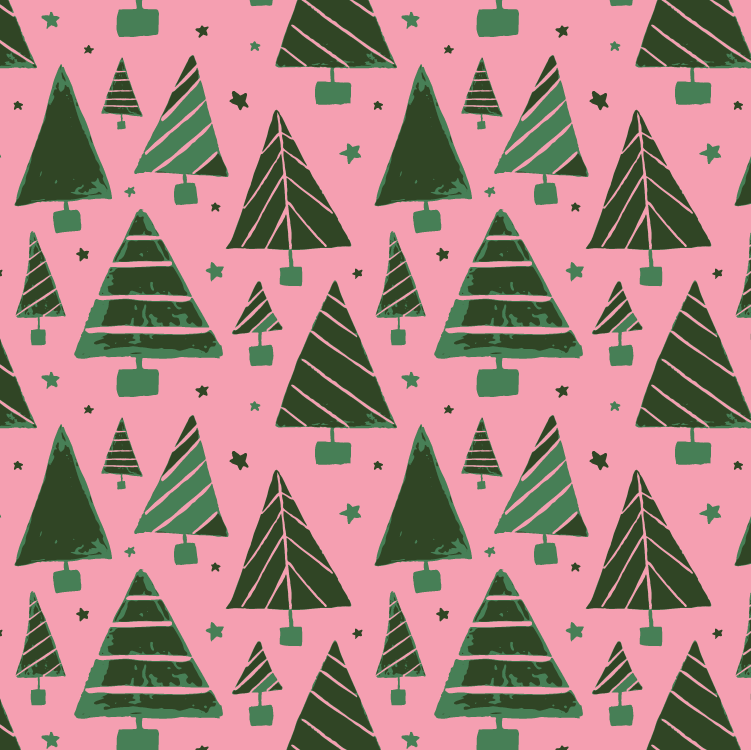 Triangle Pines in Pink