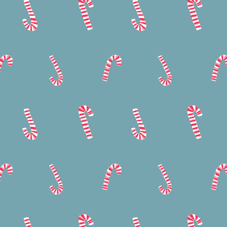 Candy Canes in Blue