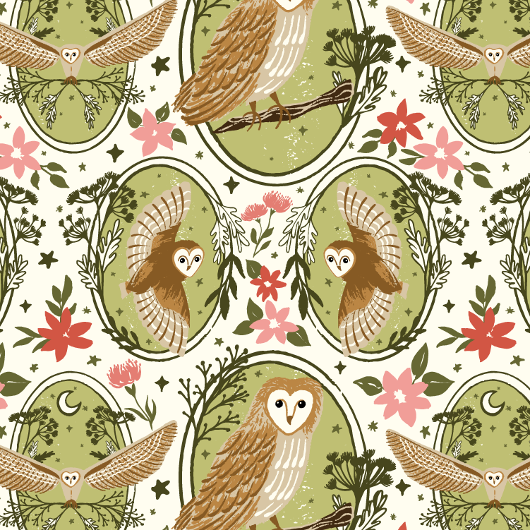 Three Owls' Soiree in Pink
