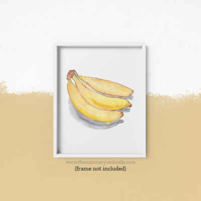 bananas art print