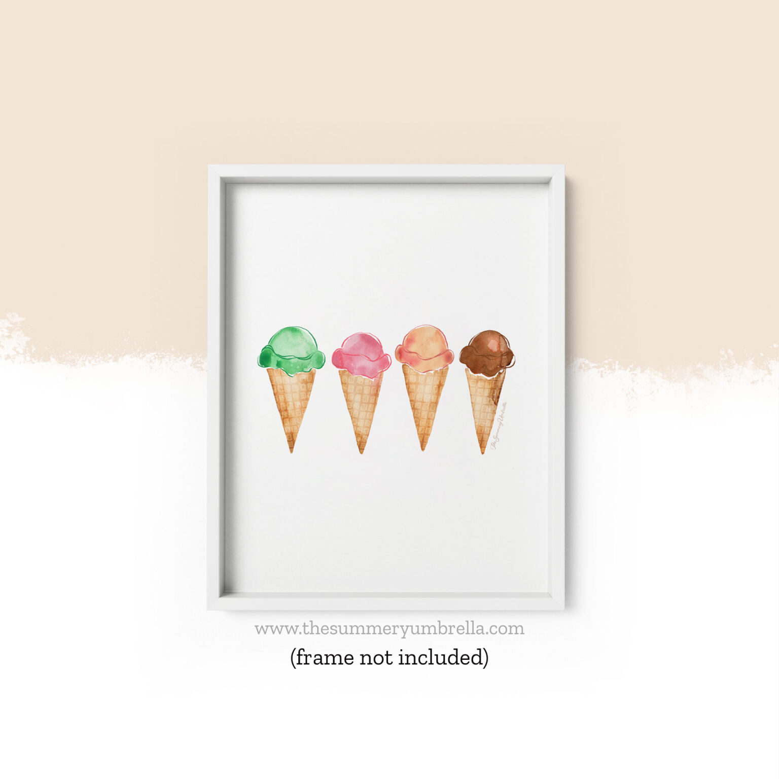 Ice Cream Cones Art Print