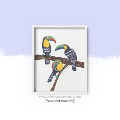 toucans art print