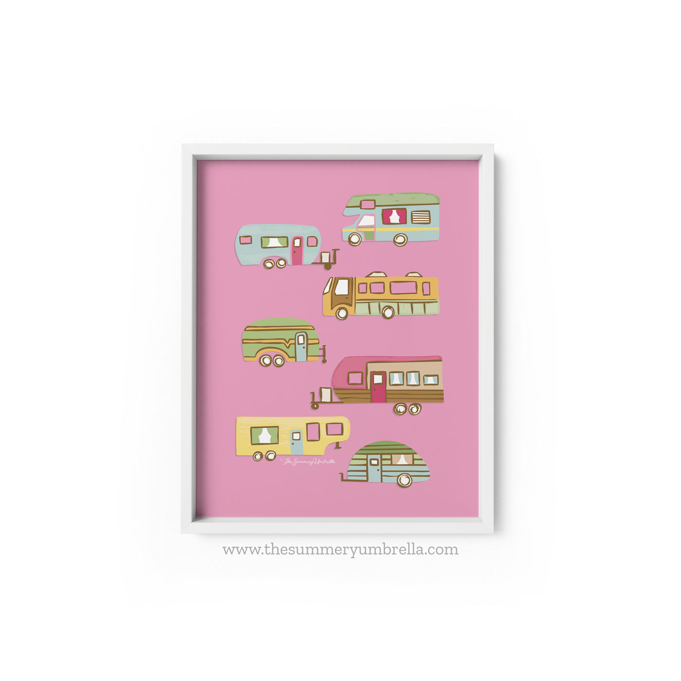 Modern Camper Pattern: From Fireside Dreams to Digital Art